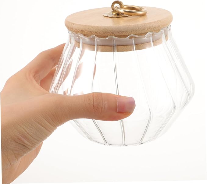 Storage Canister for Laundry Powder Refillable Glass Container Lid for Kitchen - Image 4