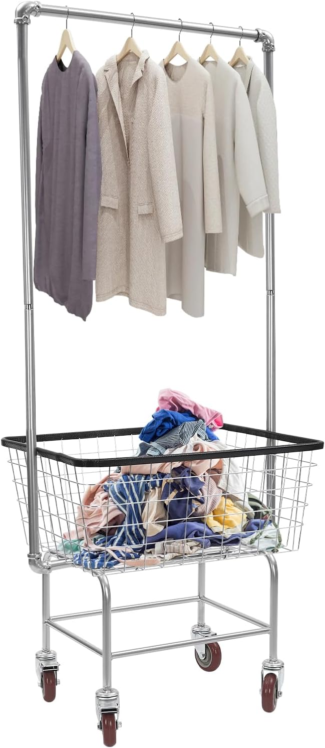 Wire Laundry, 110 lbs Heavy Duty Wire Laundry Cart by Unknown