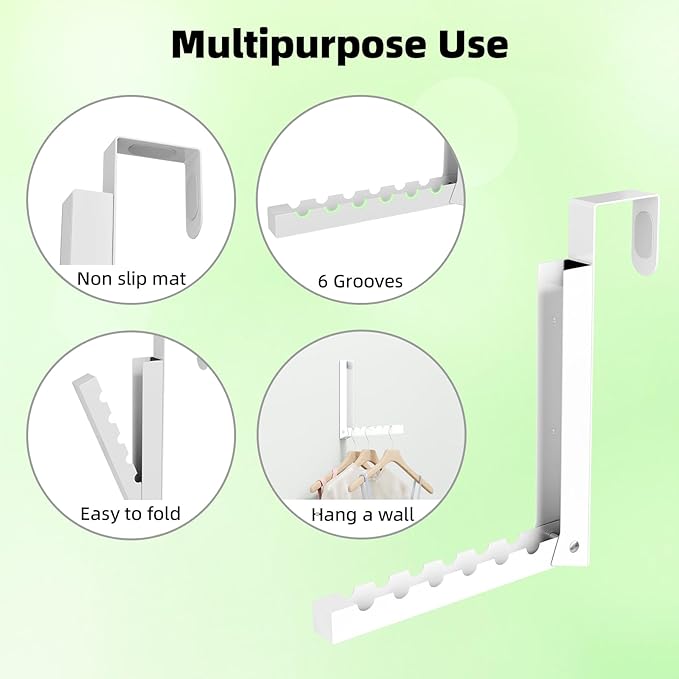 Over the Door Hooks, Extended Over the Door Storage Hook, Space-Saving Over the - Image 4