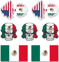 Patriotic Skull and Stickers Pack by rabowa