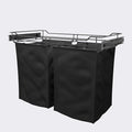 Classic 30" Full Extension Pullout Laundry Hamper in Matt Black by CustomClosets