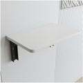 Folding Table with Metal Stand Laundry Room Wooden Wall Mounted Table by LFIEVO