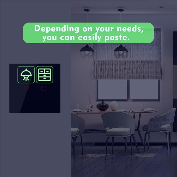 578PCS Light Switch Labels Decals Glow in the Dark Stickers - Image 7