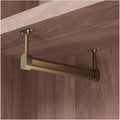 Closet Hanging Rods For Clothing, Top Mounted Wardrobe Pole Hanger Holder For by BYZOMU