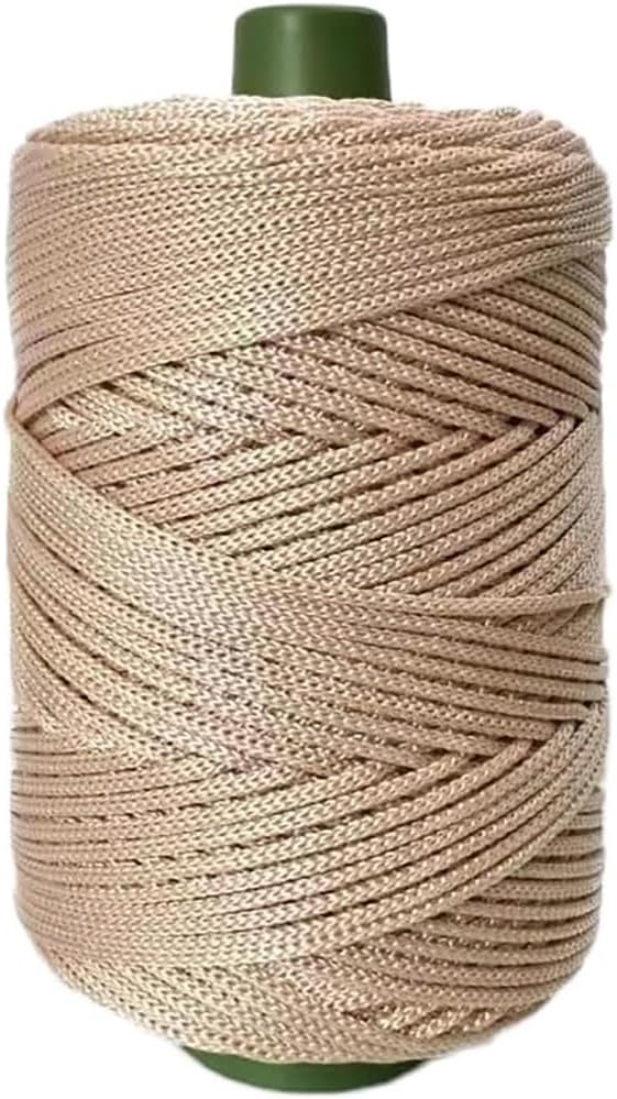 250G Hollow Braided Polypropylene Rope 3mm Colorful Polyester Yarn Handmade by Unknown
