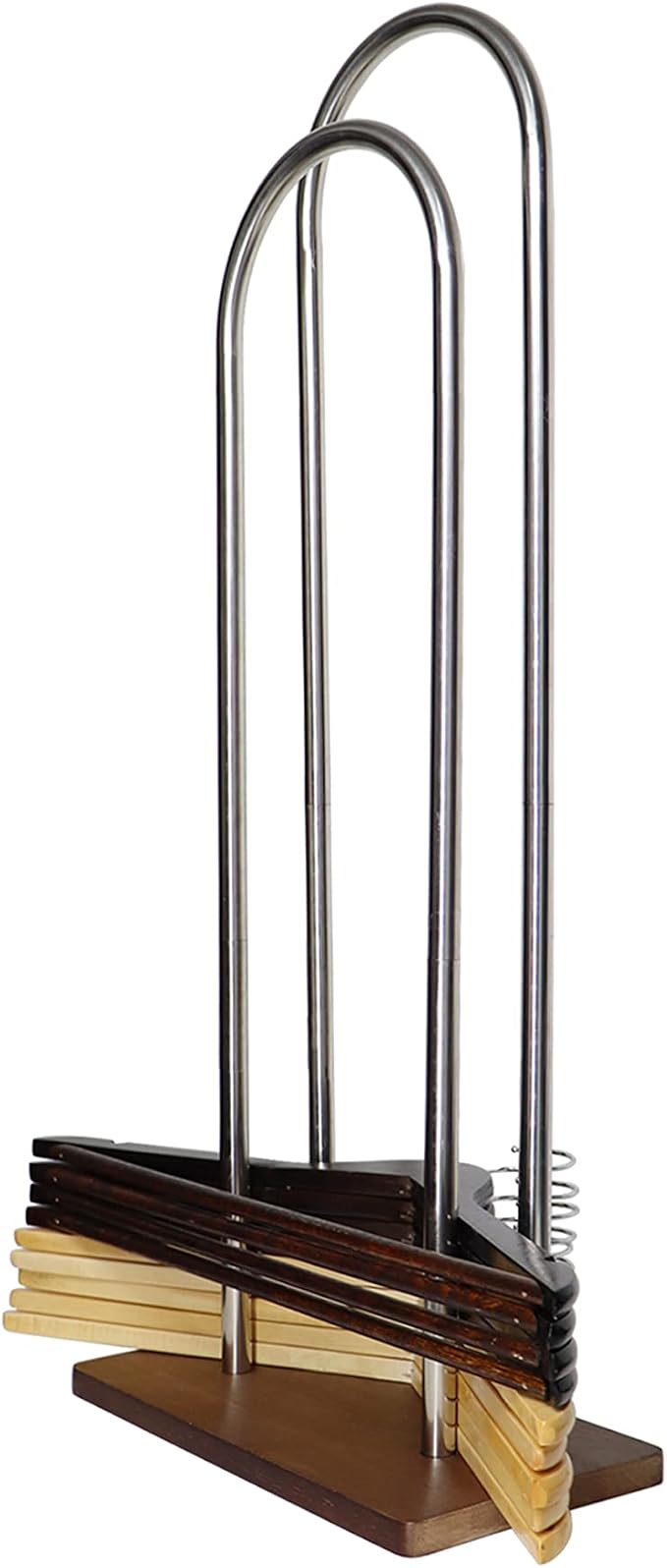 Hanger Stacker & Organizer Stand, Portable Wood Hanger Storage Rack, Large Wire by VCREATC-VCREATEFORCUSTOMER