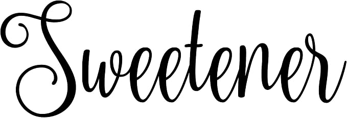 Sweetener 6w x 2.5h Label | Kitchen Pantry Organization | Die Cut Vinyl Decal | by MinglewoodTrading