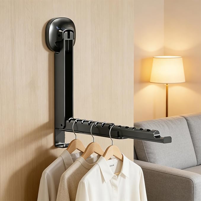 Foldable Clothes Drying Rack, Wall Mounted Drying Rack - Image 6