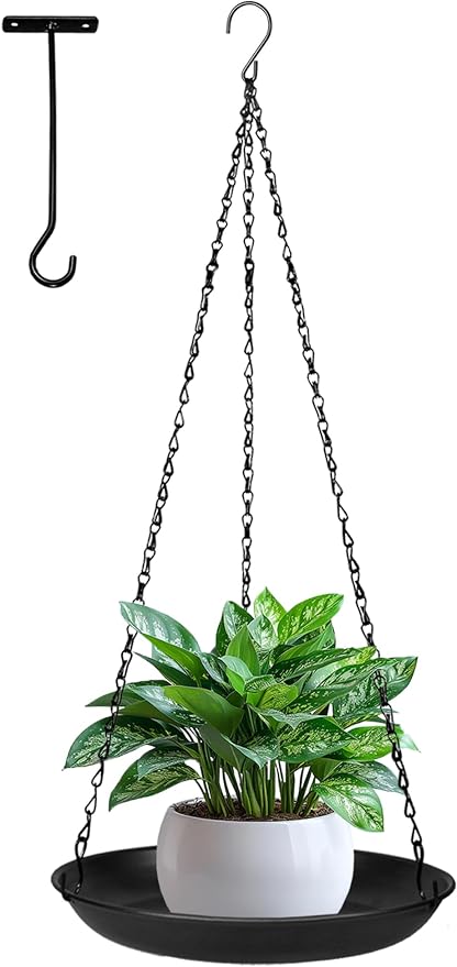 ARTORA Metal Plant Hanger, Indoor Decorative Wall Plant Hanging Basket Black by ARTORA