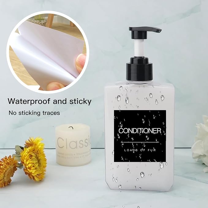 Bathroom Label Stickers for Organizing, Waterproof Label Stickers for Bottles - Image 6