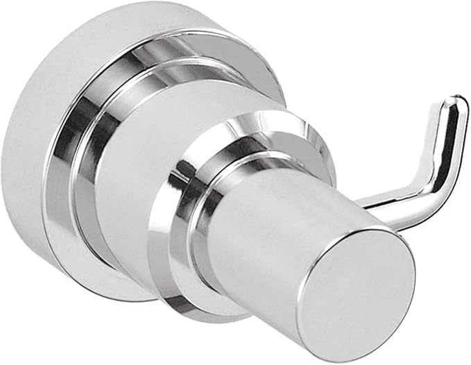 ECKOREA® Polished Chrome Robe & Towel Hook ECK-210O, Durable Zinc Alloy - Image 2