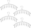 4 Pack Stainless Steel Laundry Drying Rack Clothes Hanger by Skroad