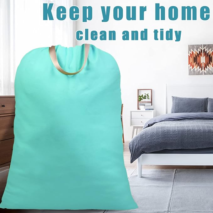 LOLOMLO Extra Large Canvas Laundry Bags - Image 7