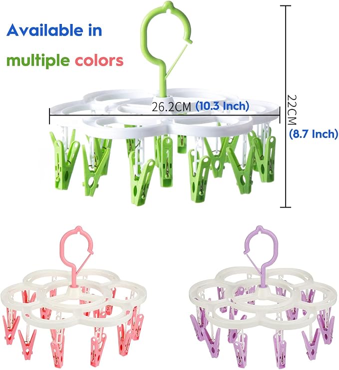 Clothespin Rack Laundry Drying Rack, Clothes Hangers - Image 5