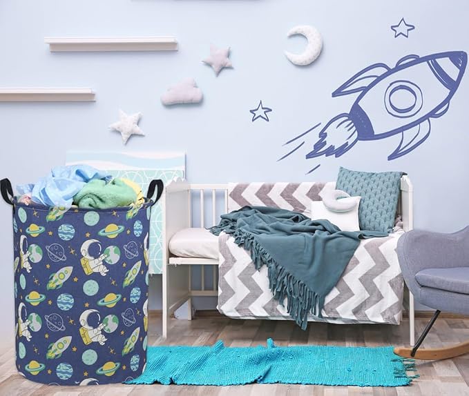 Kids Laundry Hamper, Boys Laundry Basket Collapsible Space Storage Baskets - Image 3