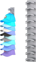 Hat Organizer for Baseball Caps, Hat Rack for Wall by Houoisheck