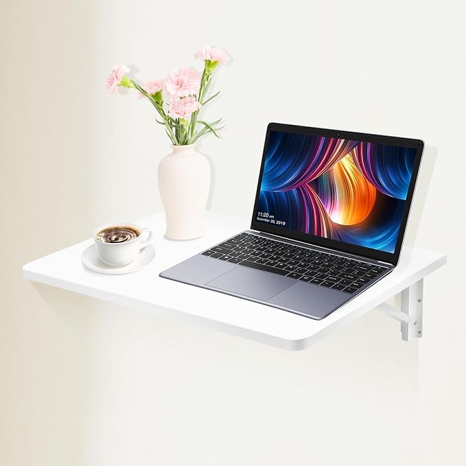 Wall Mounted Desk, Floating Wall Desk by Unknown
