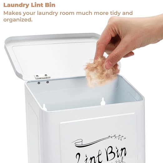 Magnetic Lint Bin, Wall Mounted Lint Trash Can - Image 4