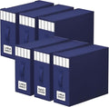 6 Pack Bed Sheet Closet Organizers and Storage, Sturdy Foldable Storage by StorageTastic