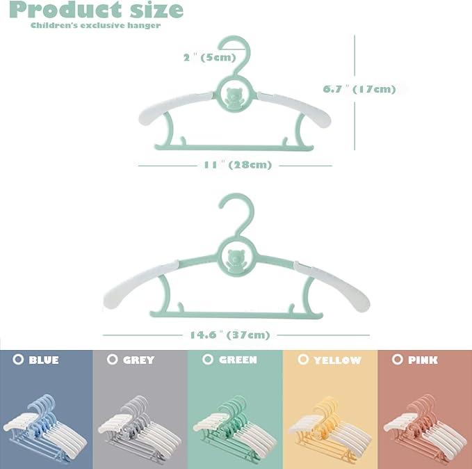 JSF Baby Hangers, 20 Pack Baby Clothes Hangers - Image 2