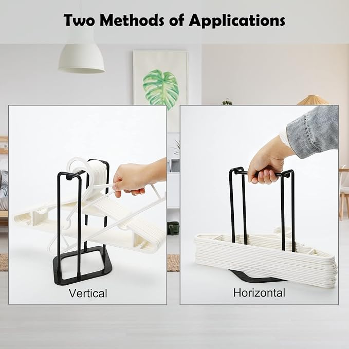 Portable Hanger Organizer Rack, Hanger Storage Stacker Holder Caddy - Image 7