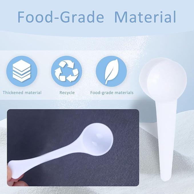 8Pcs Measuring Spoons Set 1g 3g 5g 10g Long Handle Scoops - Image 3