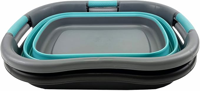 SAMMART 30L Collapsible Plastic Laundry Basket - Image 3