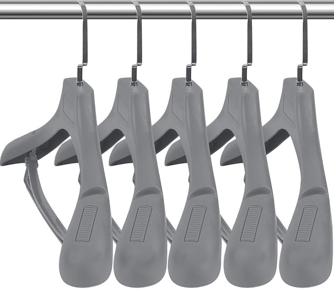 DEDU Plastic Extra Wide Shoulder Suit Hangers by DEDU