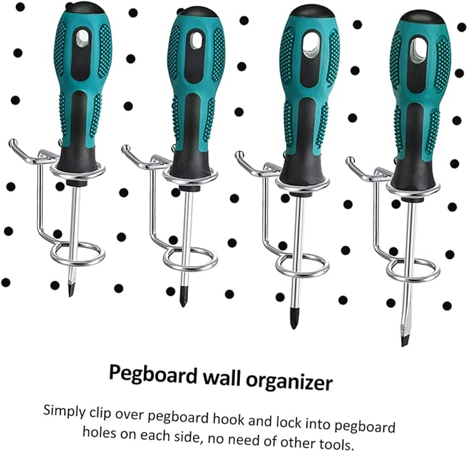 5pcs Pegboard Screwdriver Holders Utility Racks - Image 5