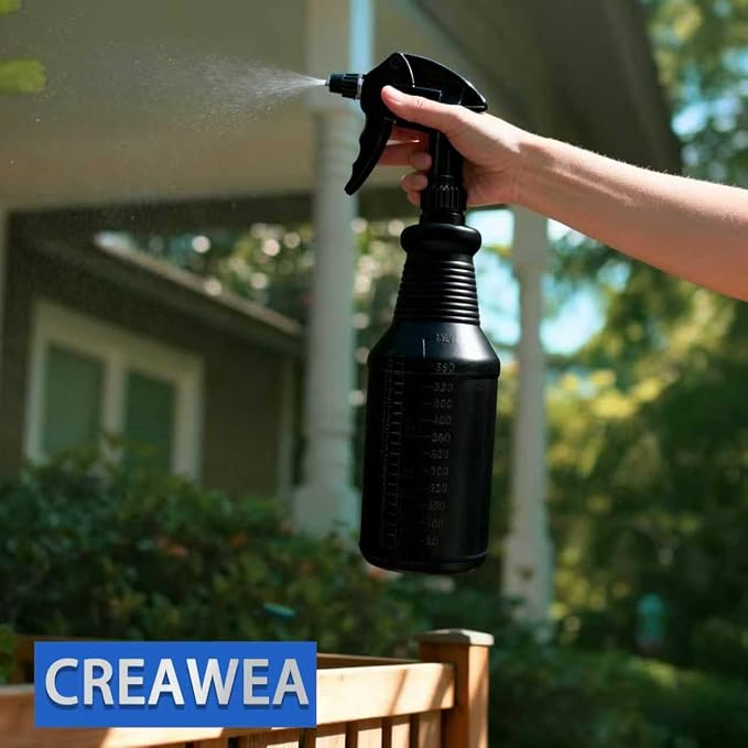 4 Pack Plastic Spray Bottles Black 24 oz Heavy Duty Opaque Spray Bottles UV - Image 8