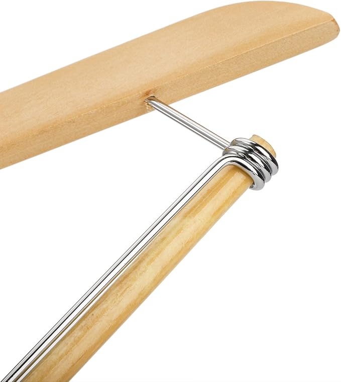 Tosnail 8 Pack Wooden Suit Coat Hangers - Image 4