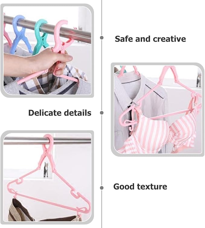 Windproof Plastic Clothes Hangers Set of 5 - Image 8