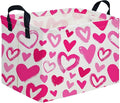 Rectangular Valentines Basket, baby Gift Basket Empty, Heart Print easter by FXOCSHE