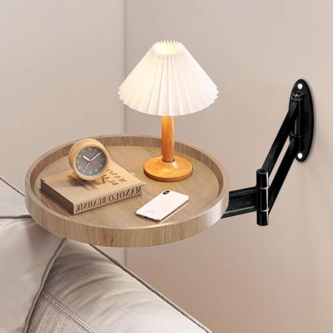 Wall Mounted Folding Table Small Folding Desk Round Foldable Wall Table by Lefedrasticity