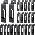 20 Pack Slatwall Utility Notch Hook Commercial Metal Display Hook Hanger Slat by BeapTcely