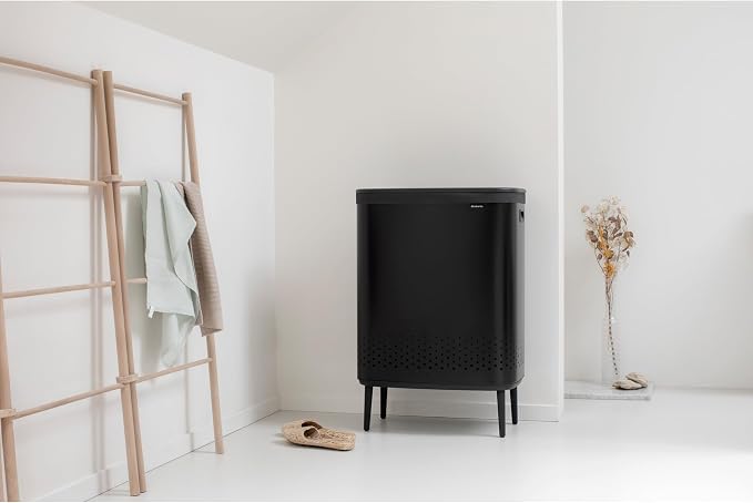 Brabantia Bo Laundry Hamper Hi 2 Compartment Removable Laundry Bag 2 x 12 Gal - Image 11