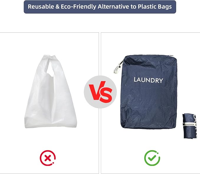 GOGOODA Travel Laundry Bags – Packable & Splash-Resistant Clothes Organizer - Image 9