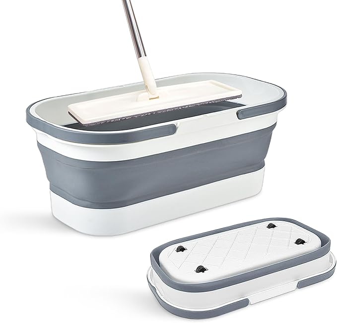 Collapsible Bucket with Wheels 14L by Goderewild