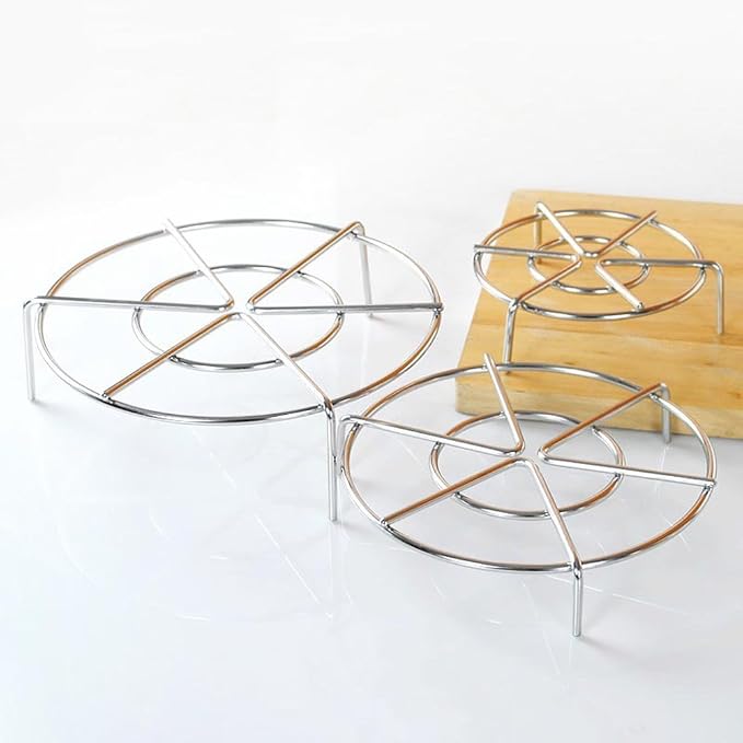 Steam Rack, Steaming Rack Stand, Steamer Basket, Heavy Duty Stainless Steel - Image 3