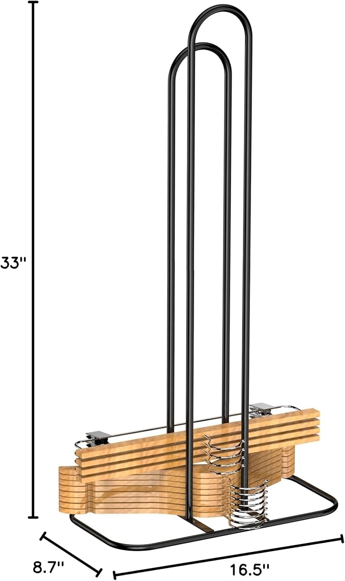 EASTTOWEST Hanger Stacker Organizer, 33 inch Height Stand, Clothes Hanger - Image 8
