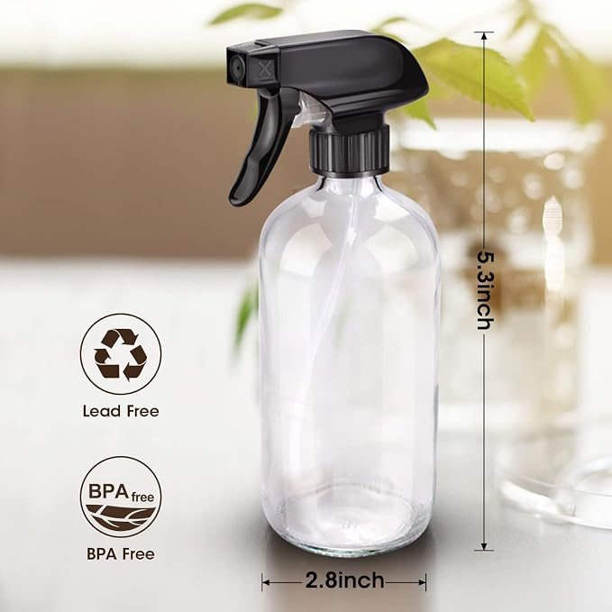 Wedama Glass Spray Bottles, 16 oz Glass Spray Bottles - Image 6