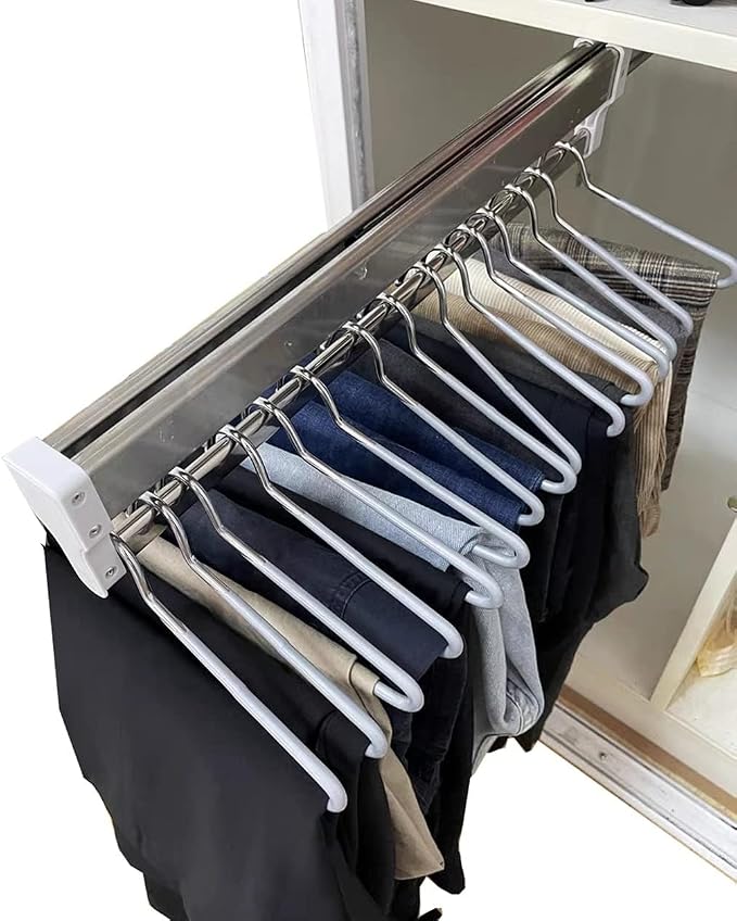 Extendable Closet Rod Clothes Drying Rack by Unknown