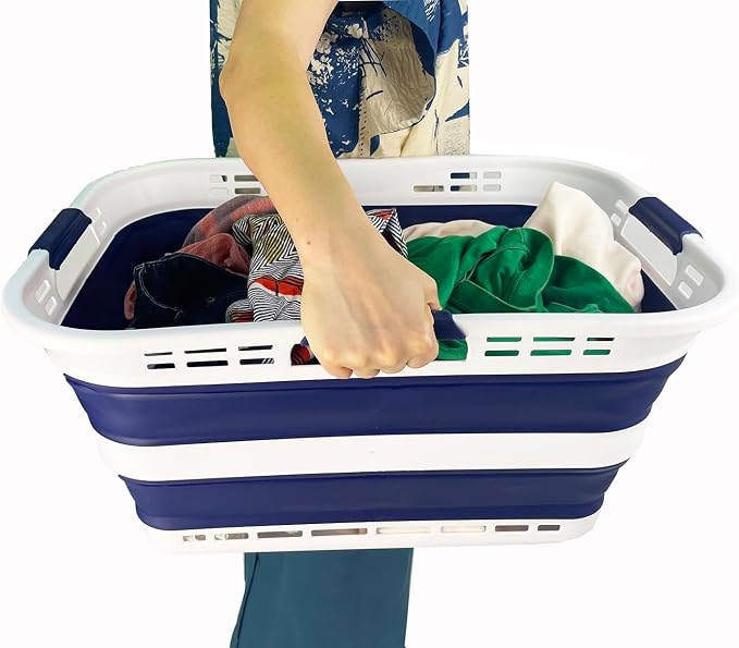 SAMMART 42L Collapsible Plastic Storage Basket - Image 7