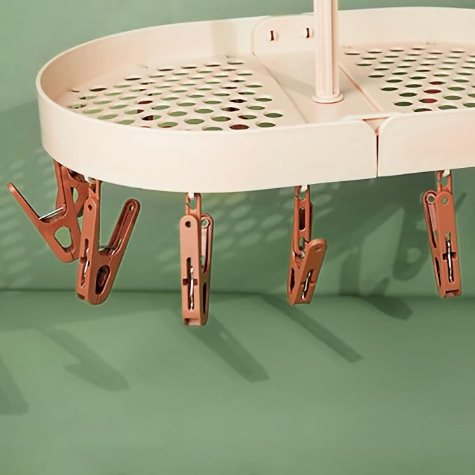 Pilipane Hanging Laundry Drip Hanger, Foldable Rotatable Clothe Drying Rack - Image 5
