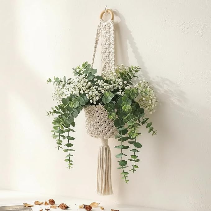 Boho Hanging Wall Basket Indoor - Image 4