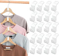 Clothes Hanger Connector Hooks, Thickened 20lbs Space Saving Closet Hanger by Woonsoon