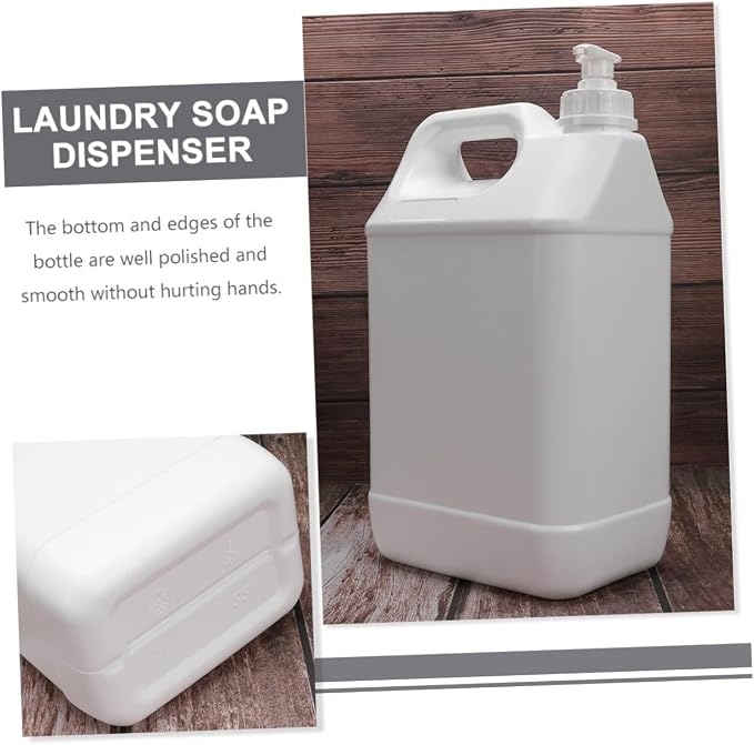 minkissy Large Sub Bottle Laundry Detergent Dispensing Bucket Pump Lotion Bottle - Image 2