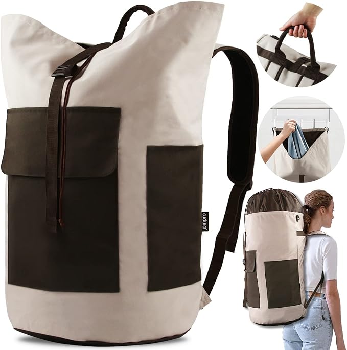 Laundry Bag Backpack, 125L Extra Large Laundry Backpack by JOINPRO