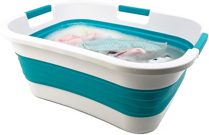 SAMMART 30L Collapsible Plastic Laundry Basket - Image 6