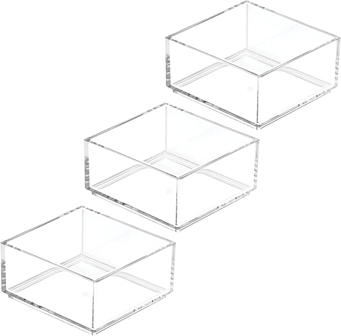 mDesign Plastic Square Desk Organizer - Image 9